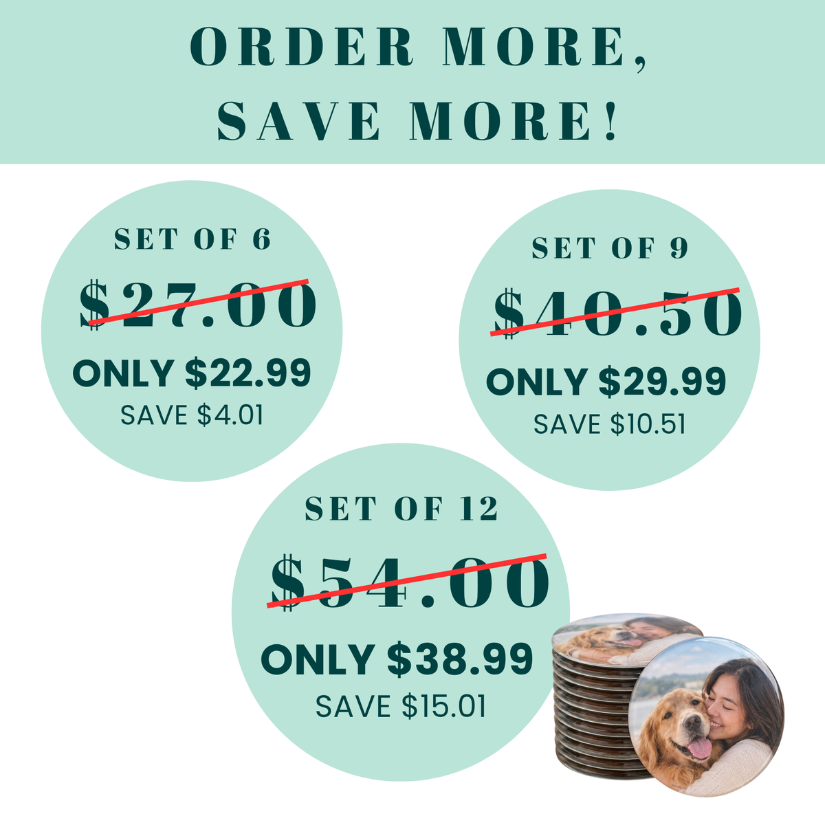 Round- Personalized Photo Magnet