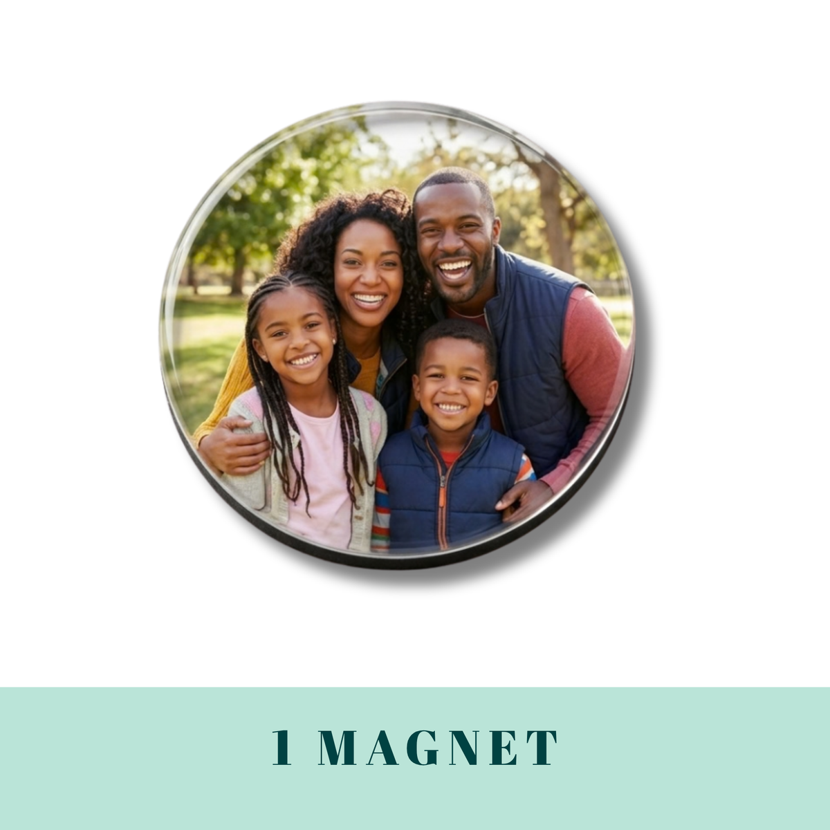 Round- Personalized Photo Magnet