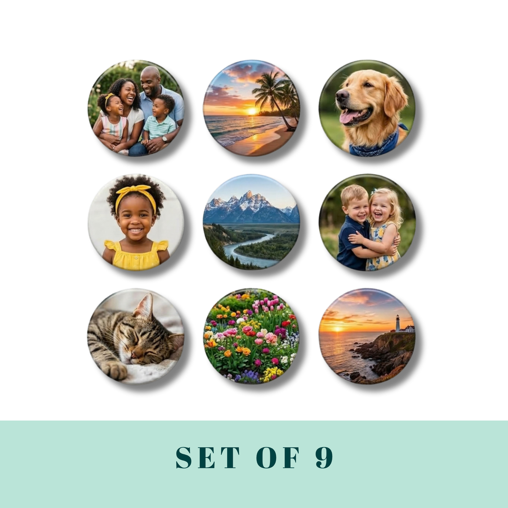 Round- Personalized Photo Magnet