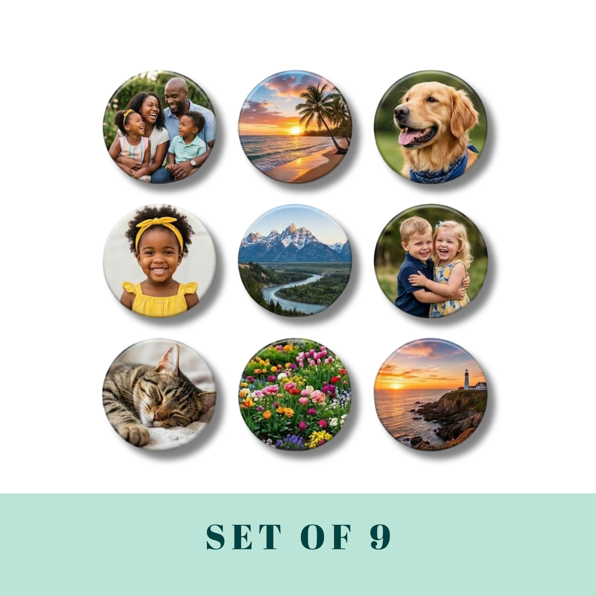 Round- Personalized Photo Magnet