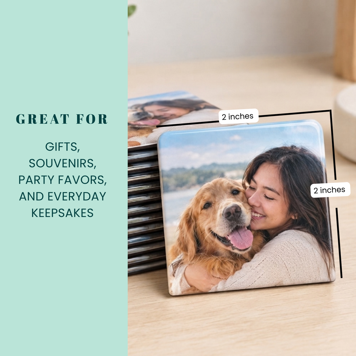 Square- Personalized Photo Magnet
