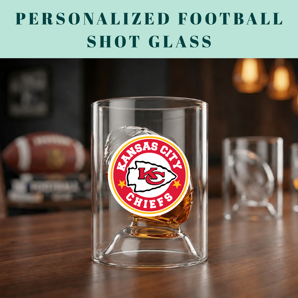 Personalized Football Shot Glass
