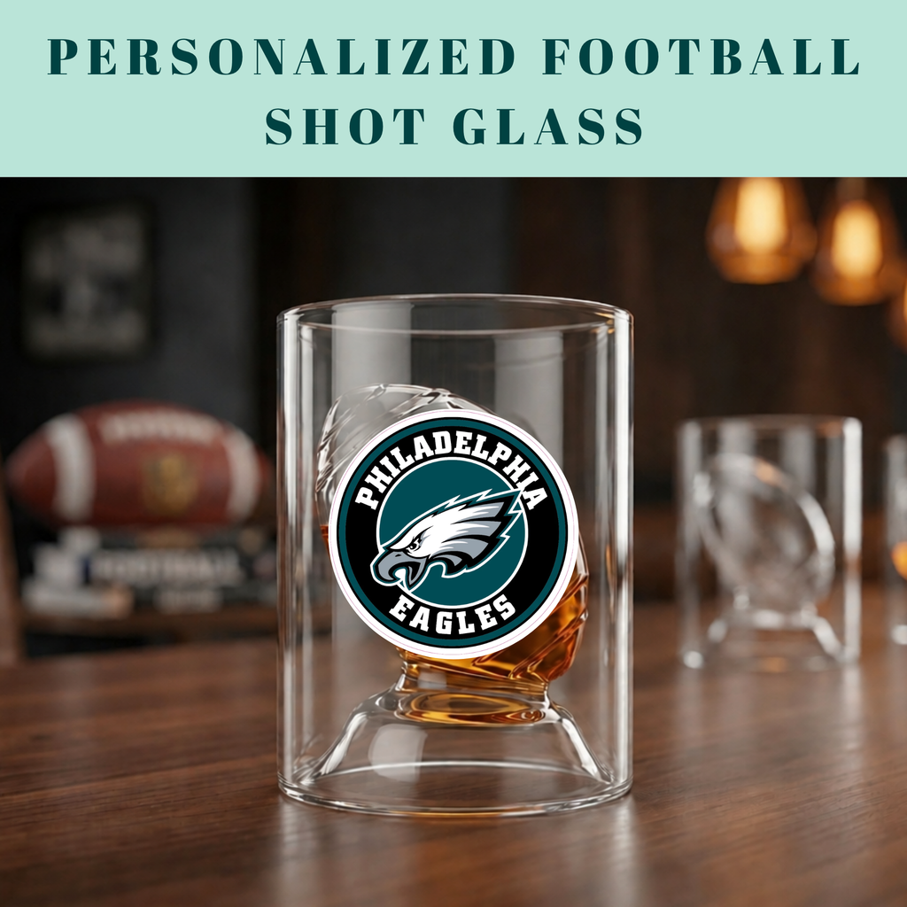 Personalized Football Shot Glass