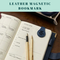 Leather Magnetic Bookmark