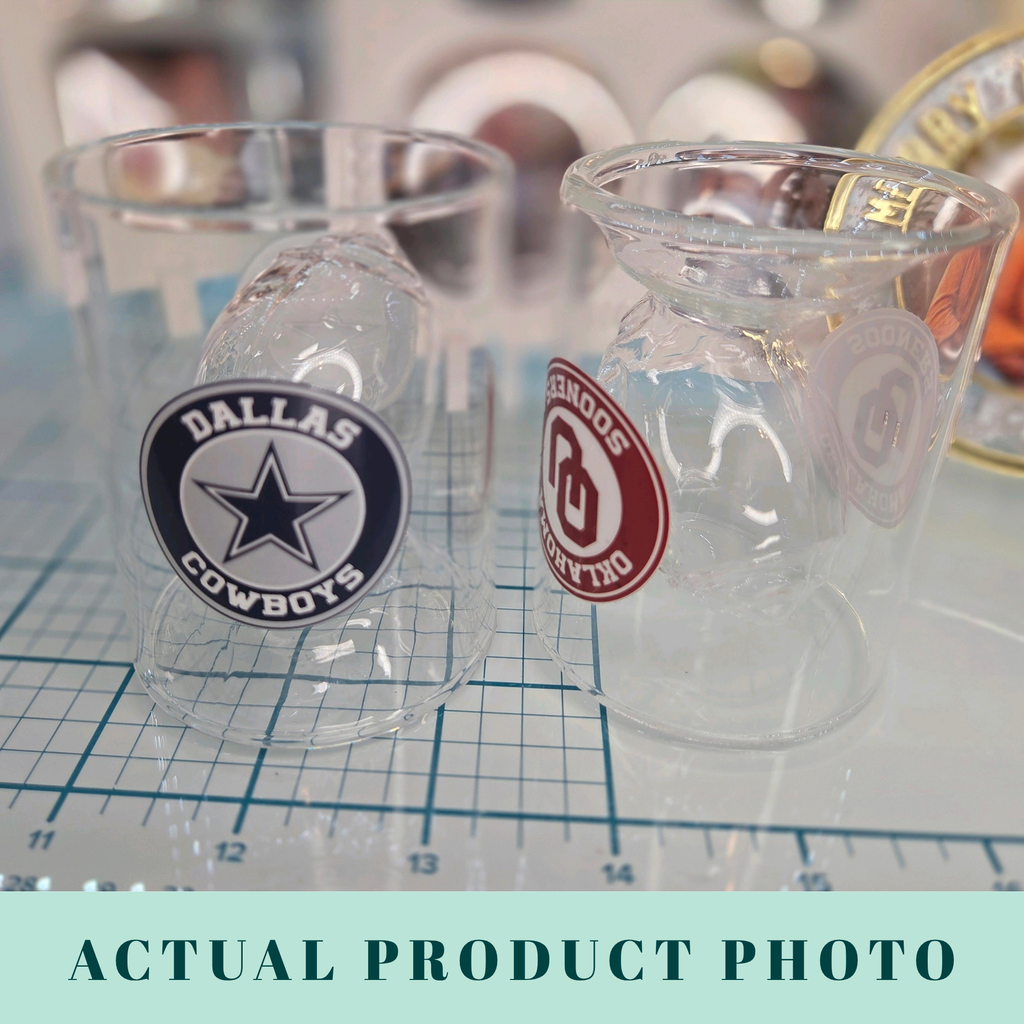 Personalized Football Shot Glass