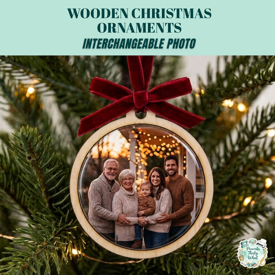 Custom Photo Wooden Ornament