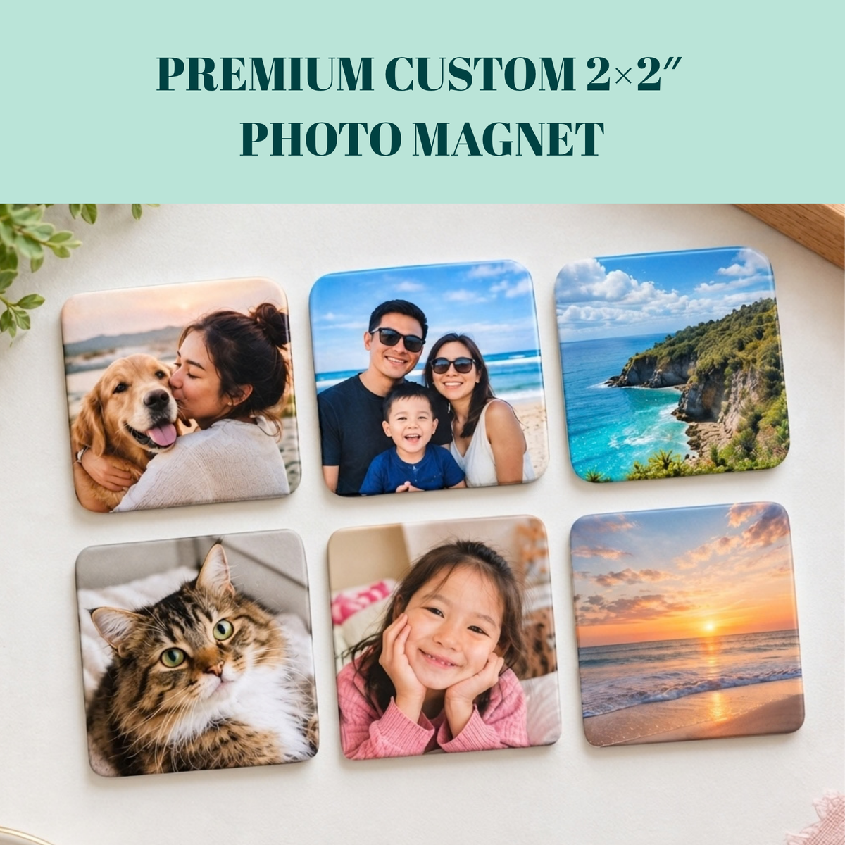 Square- Personalized Photo Magnet