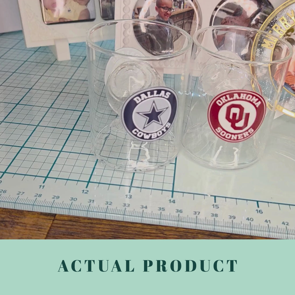 Personalized Football Shot Glass